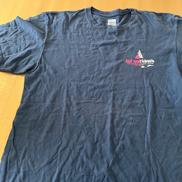 HUF Blue T/Shirt - Picture 2 of 5